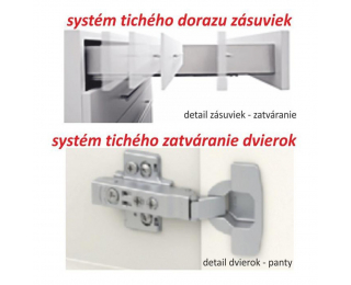 Horná kuchynská skrinka Line White G40 - biely vysoký lesk / dub sonoma Horná kuchynská skrinka Line White G40 - biely vysoký lesk / dub sonoma
