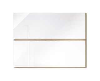 Horná kuchynská skrinka Line White G80 U - biely vysoký lesk / dub sonoma Horná kuchynská skrinka Line White G80 U - biely vysoký lesk / dub sonoma