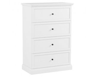 Zásuvková komoda Locca K4S - biela