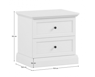 Nočný stolík Locca NS - biela