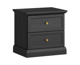 Nočný stolík Locca NS - čierny grafit
