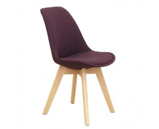 Jedálenská stolička Lorita - fialová / buk