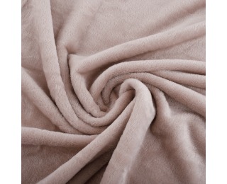 Plyšová deka s brmbolcami Luang 150x200 cm - púdrová ružová