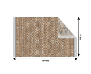 Obojstranný koberec Madala 80x150 cm - vzor / hnedá