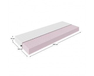 Penový matrac Mair 14 cm 120x200 cm - biela