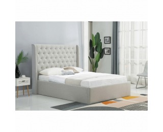 Manželská posteľ s roštom Josie 160x200 cm - svetlosivá