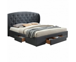 Manželská posteľ s roštom Olina New 180x200 cm - sivá