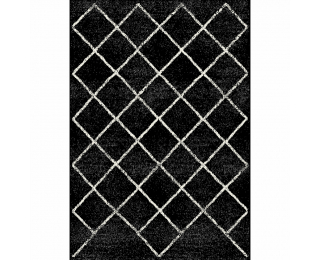 Koberec Mates Typ 1 100x150 cm - čierna / vzor