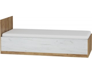 Jednolôžková posteľ s roštom Maximus MXS-19 90 - craft zlatý / craft biely