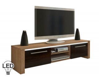 TV stolík Helix - sonoma svetlá / sonoma tmavá