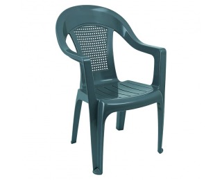 Záhradné stohovateľné kreslo Medro - zelená Záhradné stohovateľné kreslo Medro - zelená