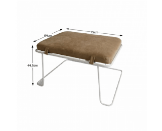 Taburetka Merano YF-S02 - hnedá / biela Taburetka Merano YF-S02 - hnedá / biela