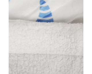Obojstranná baránková deka Midas Typ 2 150x200 cm - biela / detský vzor