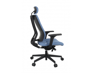 Kancelárska stolička s podrúčkami Mixerot BT HD - modrá / čierna