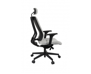 Kancelárska stolička s podrúčkami Mixerot BT HD - sivá / čierna