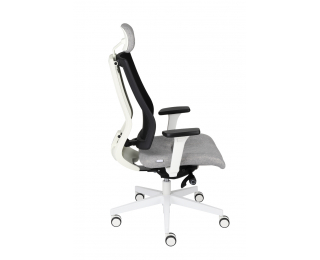 Kancelárska stolička s podrúčkami Mixerot WS HD - sivá / čierna / biela