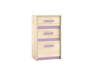 Komoda Best 10 - breza / levanduľová