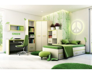 Polica Bonti 16 - jaseň eko / ružová