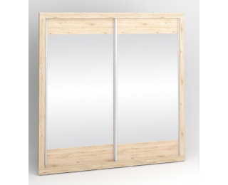 Skriňa s posuvnými dverami a zrkadlom Modern 01/L 2D - dub San Remo