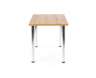 Jedálenský stôl Modex 120 - dub wotan / chróm