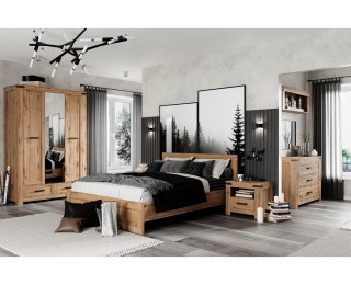 Nočný stolík Moratiz 1S - dub wotan Nočný stolík Moratiz 1S - dub wotan