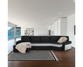 Koberec Motive 80x200 cm - čierna / biela Koberec Motive 80x200 cm - čierna / biela