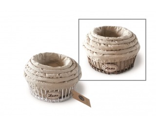 Prútené košíky (5 ks) Shabby 8 - hnedá Prútené košíky (5 ks) Shabby 8 - hnedá