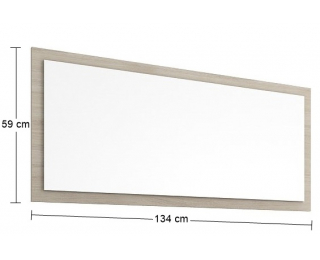 Zrkadlo na stenu Seina M-1340 - dub sonoma