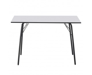 Jedálenský stôl Nalak Typ 2 120x75 cm - biela / čierna