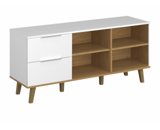 Pracovňa Nepu - biela / dub kamenný