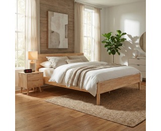 Manželská posteľ Noemi 160x200 cm - prírodná