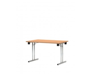 Písací stôl Eryk 160 - buk svetlý / chróm