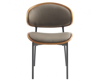 Jedálenská stolička Nuria - hnedá / jaseň / čierna