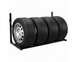 Nástenný stojan na pneumatiky Odelio New - čierna
