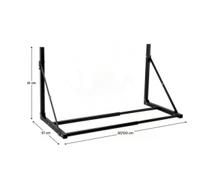 Nástenný stojan na pneumatiky Odelio New - čierna