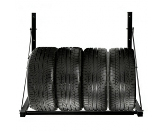 Nástenný stojan na pneumatiky Odelio New - čierna