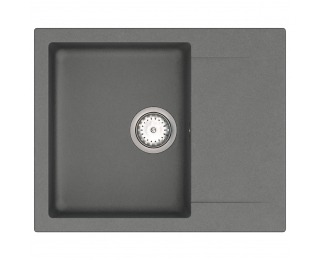 Granitový kuchynský drez so sifónom Odi ONB 02-61 58,5x48 cm - tmavosivá