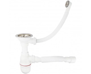 Granitový kuchynský drez so sifónom Odi ONB 02-61 58,5x48 cm - tmavosivá