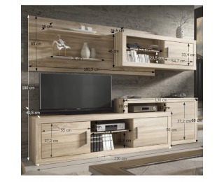 Obývacia stena Olaf New - dub sonoma