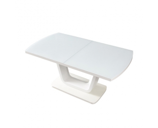 Rozkladací jedálenský stôl Olav - biely lesk