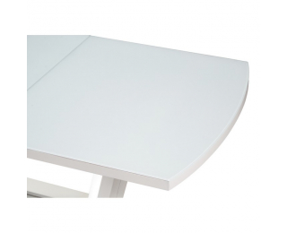 Rozkladací jedálenský stôl Olav - biely lesk