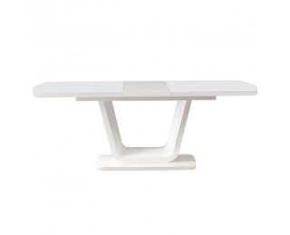 Rozkladací jedálenský stôl Olav - biely lesk