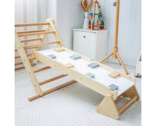 Montessori Piklerovej trojuholník 3v1 Oprin - prírodná / mix farieb