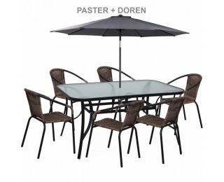 Záhradný stôl Paster - čierna