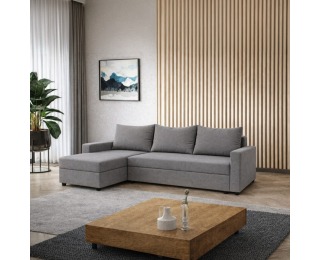 Rohová sedačka s rozkladom Paulita New L/P - sivá