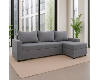 Rohová sedačka s rozkladom Paulita New L/P - sivá