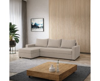 Rohová sedačka s rozkladom Paulita New L/P - béžová