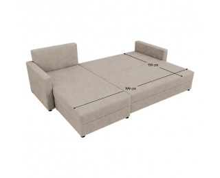Rohová sedačka s rozkladom Paulita New L/P - béžová