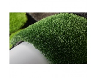 Koberec Pebble Typ 1 70x210 cm - zelená / sivá / čierna