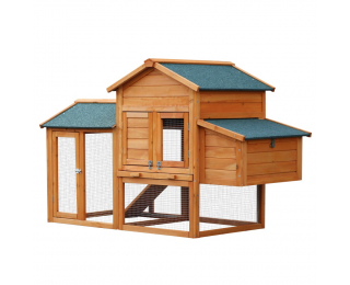 Kurník pre sliepky Pipon - hnedá / zelená